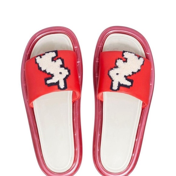 Tory Burch rabbit bubble jelly slides - Picture 2 of 5